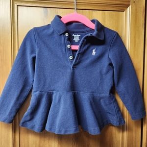 Ralph Lauren 18M Polo Ruffle Shirt